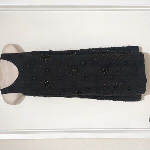 Trelise Cooper black mini dress galactica women size 4